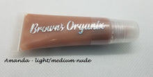 Load image into Gallery viewer, Brown's Organix vegan and gluten free lip gloss will moisturize your lips with luxurious emollients while providing a beautiful shine with just a kiss of color.